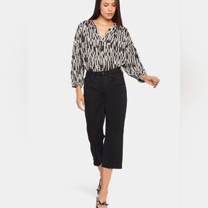 NYDJ Black Stretch Crop Jeans 14